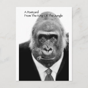 König der Dschungelpostkarte Postkarte