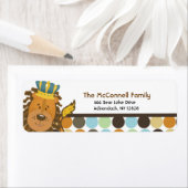 König der DschungelPRINTABLE-ADRESSE-ETIKETTEN (Insitu)