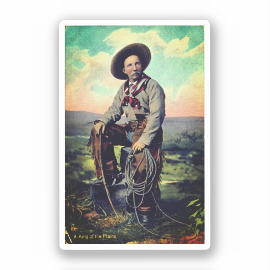 König der Ebenen (um 1907) Aufkleber (Vorderseite)