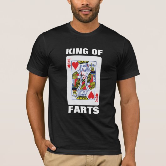 KÖNIG DER FURZEN, DIE KARTENPARODY SPIELEN T-Shirt (Vorderseite)