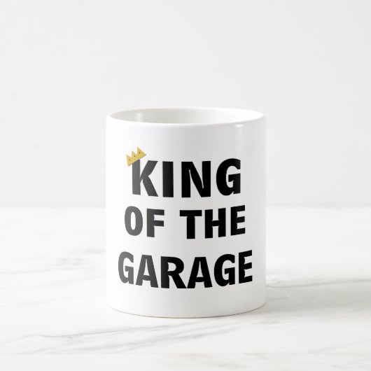 "König der Garage" Tasse (Mittel)