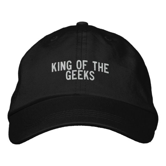 König der Geeks Bestickte Kappe (Vorderseite)