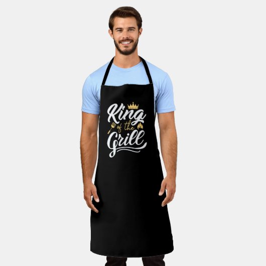 König der Grill-Schürze Schürze (Getragen)