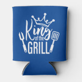 König der Grill-Typografie Dosenkühler (Vorderseite)