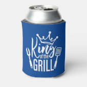 König der Grill-Typografie Dosenkühler (Kanne Rückseite)