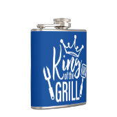 König der Grill-Typografie Flachmann (Rechts)