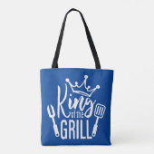 König der Grill-Typografie Tasche (Rückseite)