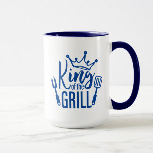 König der Grill-Typografie Tasse