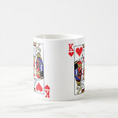 König der Herz-Tasse Kaffeetasse (Mittel)