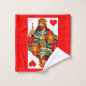 König der Herzen Badhandtuch Set (Waschlappen)