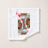 König der Herzen Badhandtuch Set (Waschlappen)