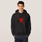 König der Herzen, der mit dem St. Valentin-Paar üb Hoodie (Vorne ganz)