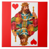 König der Herzen Fliese (Vorderseite)