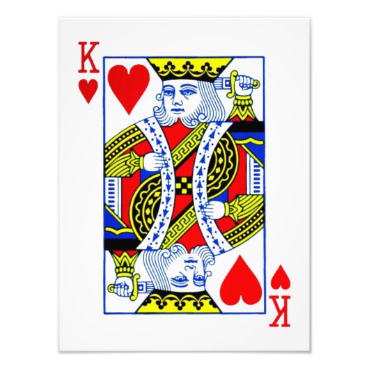 König der Herzen Fotodruck (Vorne)