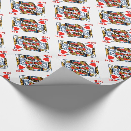König der Herzen Geschenkpapier (Ecke)