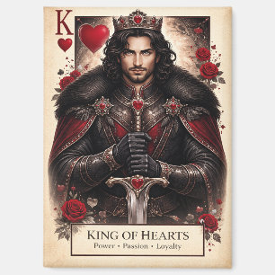 König der Herzen Gothic Tarot Kartenmagnet Magnet