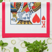 König der Herzen Küchentuch (Gefaltet)