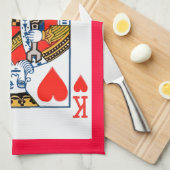 König der Herzen Küchentuch (Viertel Falte)