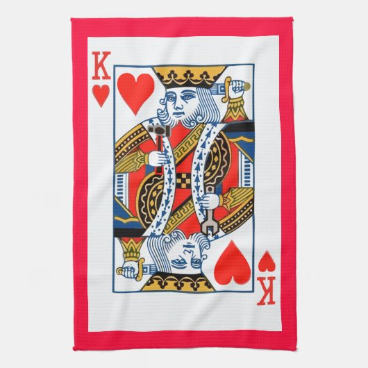 König der Herzen Küchentuch (Vertikal)