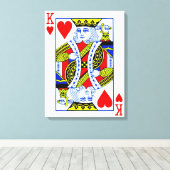 König der Herzen Leinwanddruck (Insitu (Holzboden))