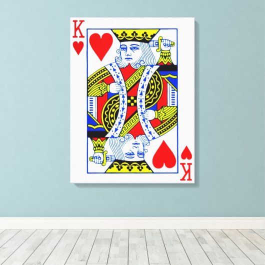 König der Herzen Leinwanddruck (Insitu (Holzboden))