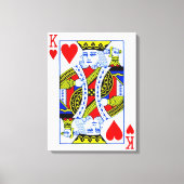 König der Herzen Leinwanddruck (Vorderseite)