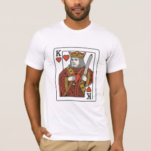 König der Herzen — Regal Red & Gold T-Shirt
