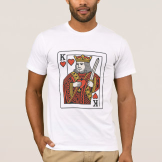 König der Herzen — Regal Red & Gold T-Shirt