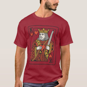König der Herzen — Regal Red & Gold T-Shirt