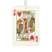 König der Herzen Spielkarten Autolufterfrischer (Rückseite)