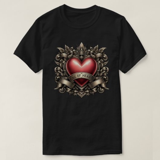 König der Herzen T-Shirt (Design vorne)