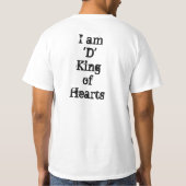 König der Herzen T-Shirt (Rückseite)