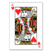 König der Herzen Tischnummer (Vorderseite)