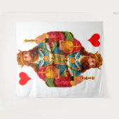 König der Herzen Wandteppich (Vorderseite (Horizontal))