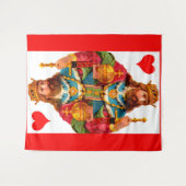 König der Herzen Wandteppich (Vorderseite (Horizontal))