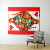 König der Herzen Wandteppich (Beispiel (Horizontal))