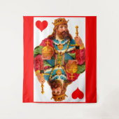 König der Herzen Wandteppich (Vorderseite)