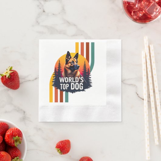 König der Hunde Serviette (Beispiel)