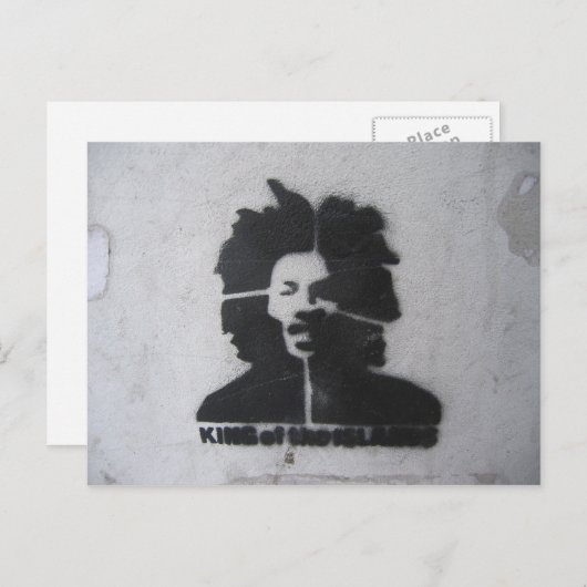 König der Inseln Graffiti Postcard Postkarte (Vorne/Hinten)