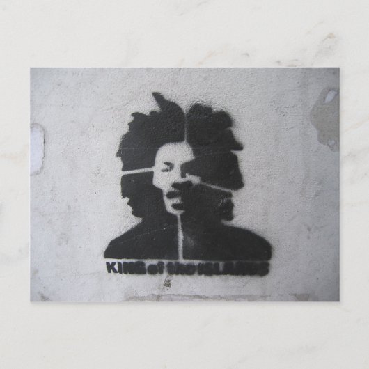 König der Inseln Graffiti Postcard Postkarte (Vorderseite)