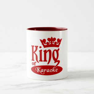 König der Karaoke-Tasse - wählen Sie Art u. Farb Zweifarbige Tasse