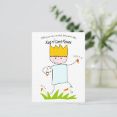 König der Karotten-Blume Postkarte (Stehend Vorderseite)