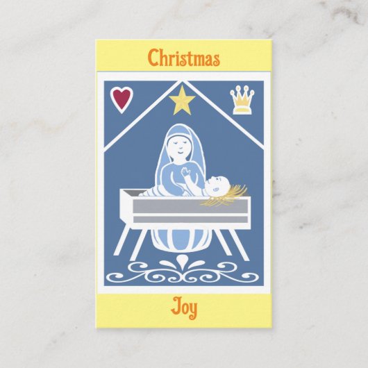 König der Könige Weihnachtsmeditation Visitenkarte (Vorderseite)