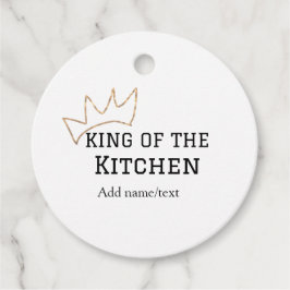 König der Küche Koch Kochen hinzufügen Namen Krone Geschenkanhänger
