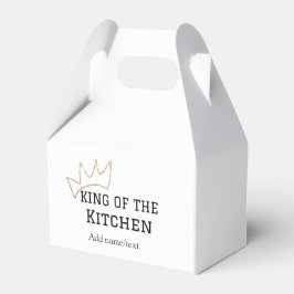 König der Küche Koch Kochen hinzufügen Namen Krone Geschenkschachtel