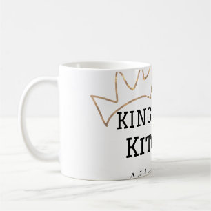 König der Küche Koch Kochen hinzufügen Namen Krone Kaffeetasse