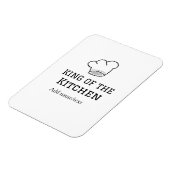 König der Küche Koch Kochen hinzufügen Namen Krone Magnet (Linke Seite)