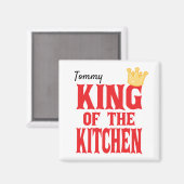 König der Küche Magnet (Vorderseite/Rückseite)