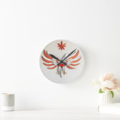 König der Lüfte Der majestätische Weißkopfseeadler Runde Wanduhr (Zuhause)