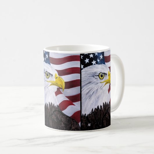 König der Lüfte Malerei von Alfred Fox Kaffeetasse (VorderseiteRechts)